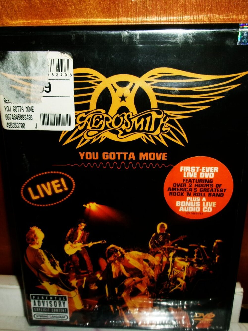 aerosmith you gotta move sealed dvd - cd set - boston hard rock steve tyler joe